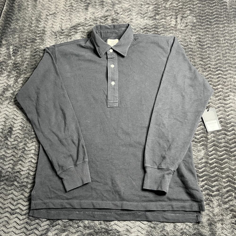 Buck mason JET FIELD-SPEC RUGBY POLO size Large NWT